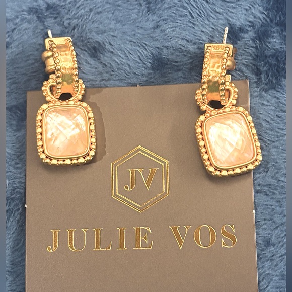 Julie Vos Marbella 3 in 1 hoop and charm earrings - Picture 7 of 7